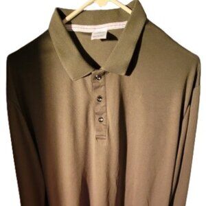 Men's Long Sleeve Slim Fit Polo Shirt Size XL ~ New Without Tags